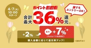 「au PAY マーケット」でポイント超超祭、4月14日まで
