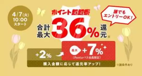 「au PAY マーケット」でポイント超超祭、4月14日まで