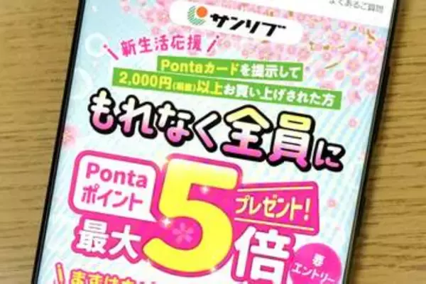 「4月の「Ponta」キャンペーン、サンリブやau PAY マーケットなどで」の画像