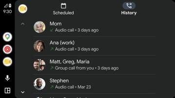 「Google Meet」がAndroid Autoに対応、車載ディスプレイから会議参加