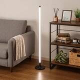 「ニトリ、置き場所とらないバータイプのフロアランプ」の画像1