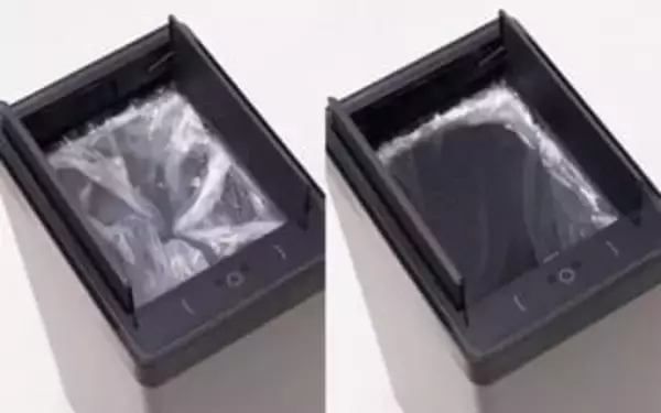 サンコー、袋を自動で広げるゴミ箱　市販のゴミ袋で