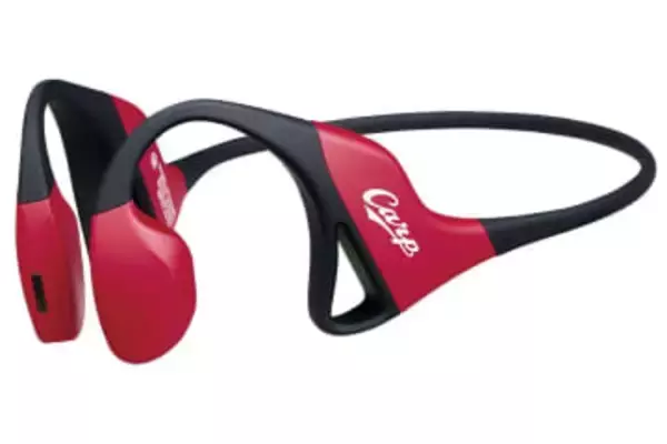 広島カープ仕様の赤いkikippaイヤホン