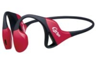 広島カープ仕様の赤いkikippaイヤホン