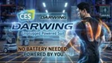 電気不要のアシストスーツ　歩いて空気圧縮、パワーに変える