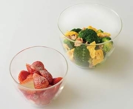 ハリオ、深くて混ぜやすい耐熱ガラスボウル