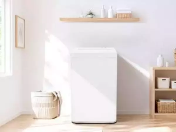 エディオン、ローボディの7kg洗濯機　中が見える