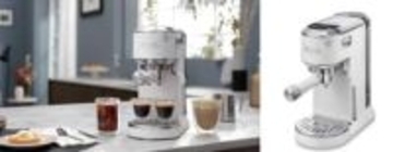 デロンギのエスプレッソ&カプチーノメーカー。ラテアート楽しめる