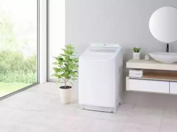 東芝の洗濯機、タテ型でも出し入れしやすい