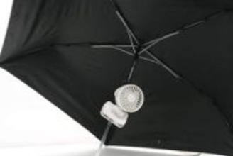 無印、日傘やリュックに付けて涼しい小型ファン