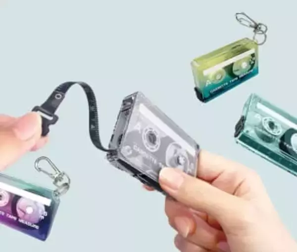 カセットテープ型のメジャー　レトロかわいい