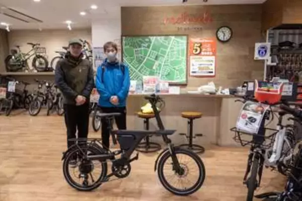 AI搭載のミニベロe-bike「SMALO」当選者の納車立ち合いへ!!