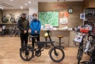 AI搭載のミニベロe-bike「SMALO」当選者の納車立ち合いへ!!