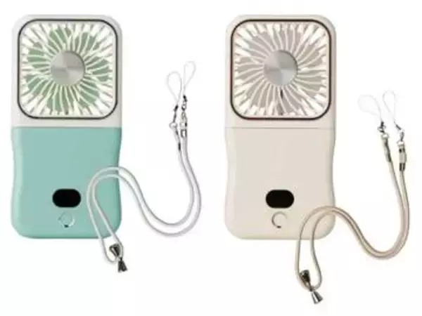 半固体電池のハンディファン　冷却プレート付き