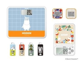 ムーミンのかわいい体重計や温湿度計　北欧デザイン