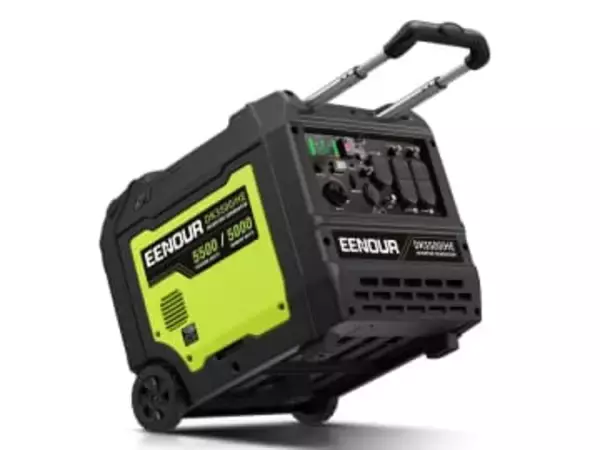 5000W出力ながら軽くした発電機　1人でも運びやすい