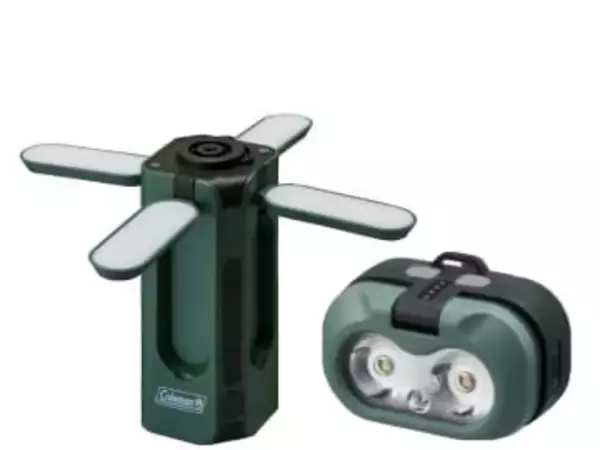 コールマン、テント天井に付けても立たずに操作できるライト