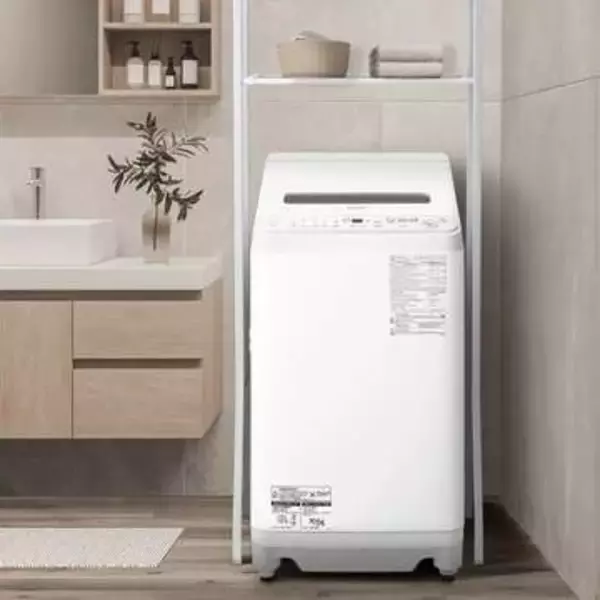 シャープ、高さ抑えてスッキリ置けるタテ型洗濯機