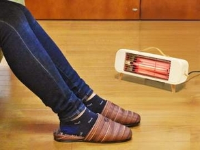 電気代を抑えても暖かい、ルビー管の電気ストーブ