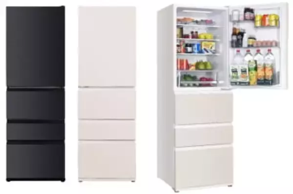 ヤマダ、すっきり収納しやすい4ドア冷蔵庫