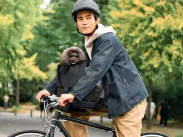 OGKの自転車用ペットリュック　車体から外してすぐ背負える