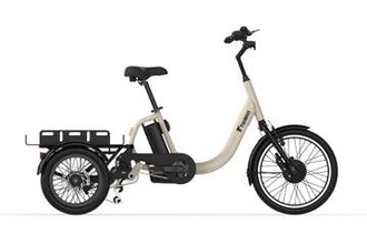 電動3輪のカーゴ自転車、荷物たっぷりでも安定　椿本チエイン