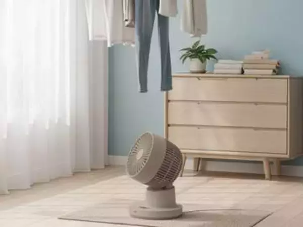 部屋干し助ける高速首振りサーキュレーター、ドウシシャ