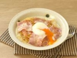 フライパン1つで作る「豆乳カルボナーラ」