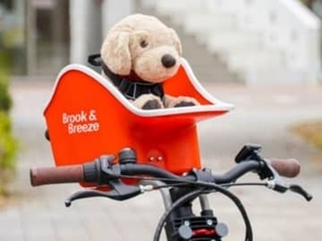 モトベロ、愛犬と同じ目線でサイクリング楽しむアイテムをe-bikeでペットカスタム