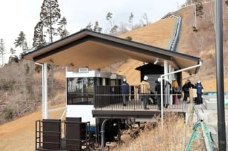 売りはリアスのパノラマ　7月開業に向け気仙沼市がモノレールの試験運転公開