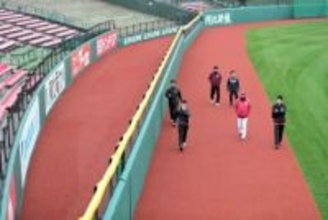 投手陣「想像以上に狭い」、野手陣「プラスになる」「ホームラン捕れそう」　楽天モバイル最強パーク宮城の外野フェンス改修終了