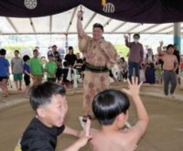 時疾風関がやって来る、どすこいどすこい　6月・登米市米山町で3年ぶり時津風部屋合宿