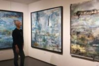 海辺の心象描く　宮城県芸術祭洋画部門・最高賞の大坂さん初個展、仙台で12月7日まで　