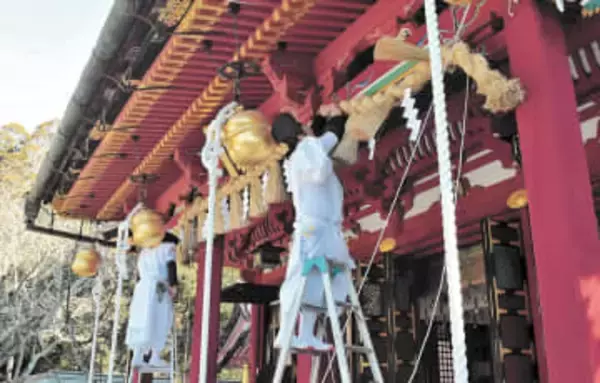 もうすぐ新年　宮城県内の神社で準備作業進む　