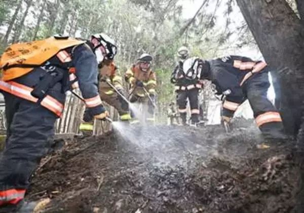 岩手・大槌山林火災　降雨で火勢弱まる　「深刻な局面脱した」　　政府、局地激甚災害指定へ