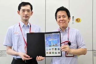 「ポケモン天文台」開催記念　宇宙と歴史のまちアピール　切手フレーム販売　日本郵便東北支社