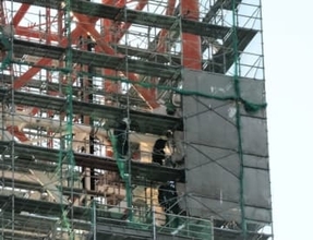 NTT青森八戸ビルの鉄塔「倒壊の恐れなし」避難指示を解除＜八戸震度6強＞