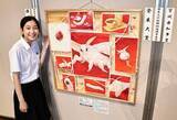 「宮城県登米市の高校生絵画展　最高賞に日本画でカイコ描いた宮城野高2年の狐塚さん」の画像1