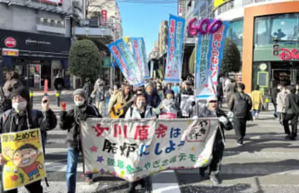 脱原発みやぎ金曜デモが節目の600回　「福島を忘れない」仙台市中心部で行進