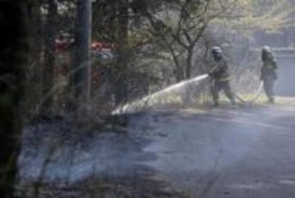 岩手・大槌の山林火災、鎮火のめど立たず