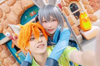 えなこ＆スタンミじゃぱん、ディズニーハロウィンで『ズートピア』の名コンビに変身