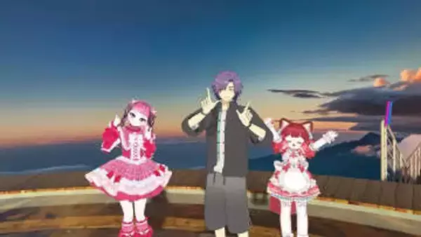 赤見かるびのVRChatワールドにスタンミ×水曜日のカンパネラ詩羽が訪問