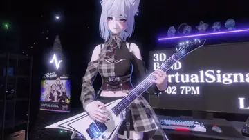 ギタリスト系VTuber「chacha」のキャプチャ精度がヤバすぎる　指使いも見事に再現