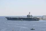 「米海軍の原子力空母「ジョージ・ワシントン」が横須賀出港　本格出港に備えた試験航海か」の画像1