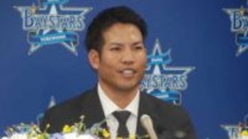 DeNAに「本当に感謝」　移籍の桑原将志が会見「環境変えてさらに成長したい」