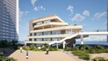 温泉、ホテル、店舗も…神奈川・海老名駅前で新たに2棟建設　27年11月完成予定