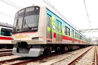横浜・園芸博への出展をPR　東急グループがラッピング車両公開、14日から運行
