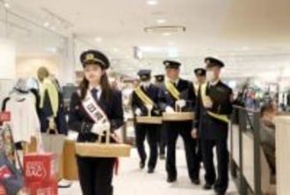 「湘南ひらつか織り姫」横手春菜さんが一日消防署長に　「火災予防に努めて」ラスカ平塚で啓発活動