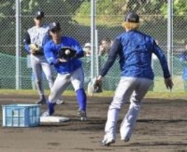 【DeNA】野手と投手陣が実践的な連携練習　牧はWBC代表合流で宮崎に