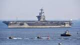 「米原子力空母ジョージ・ワシントンが横須賀帰港　補給や乗務員休養で」の画像1